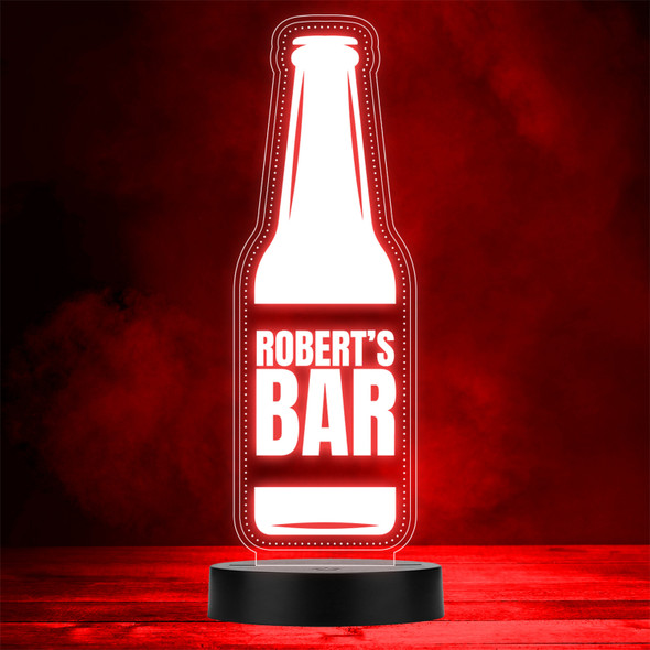 Bottled Lamp Lager Beer Drink Alcohol Home Bar Man Cave Color Changing Night Light