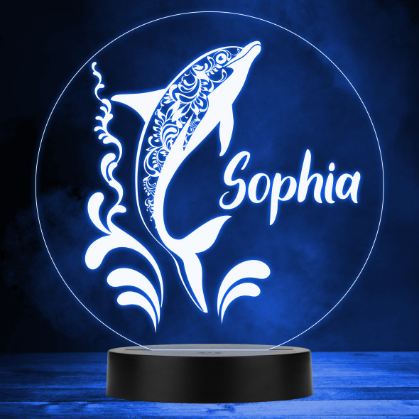 Ornamental Decorative Dolphins MultiColor Personalized Gift Lamp Night Light