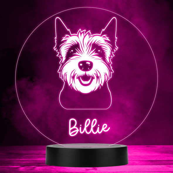 West Highland Terrier Dog Pet MultiColor Personalized Gift LED Lamp Night Light