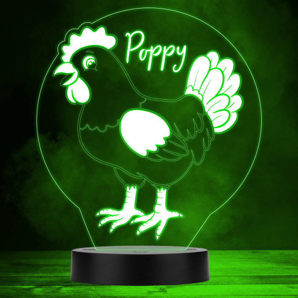 Cute Chicken Farm Animal Color Changing Personalized Gift LED Lamp Night Light