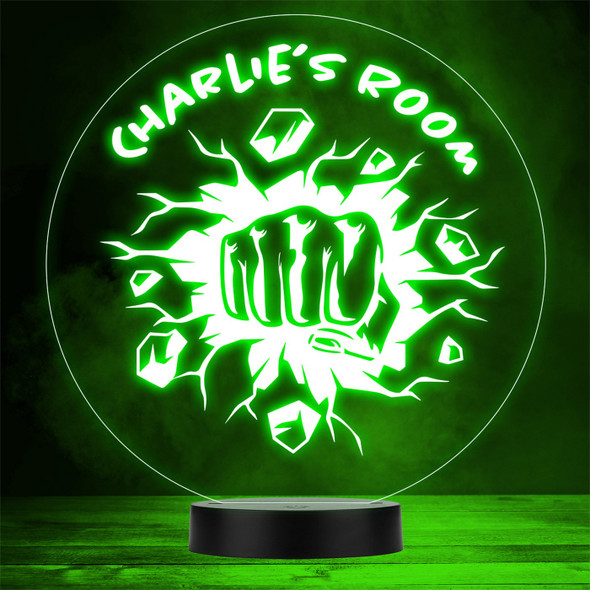 Hulk Fist Smash Personalized Gift Color Changing LED Lamp Night Light