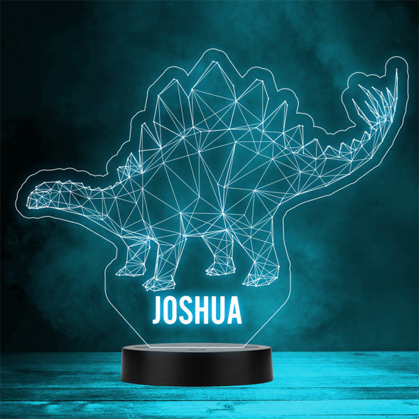 3d Stegosaurus Dinosaur Personalized Gift Color Changing LED Lamp Night Light