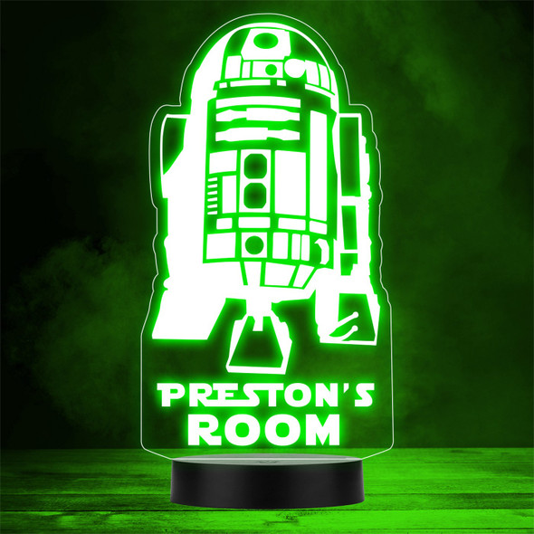 Star Wars R2-D2 Personalized Gift Color Changing LED Lamp Night Light