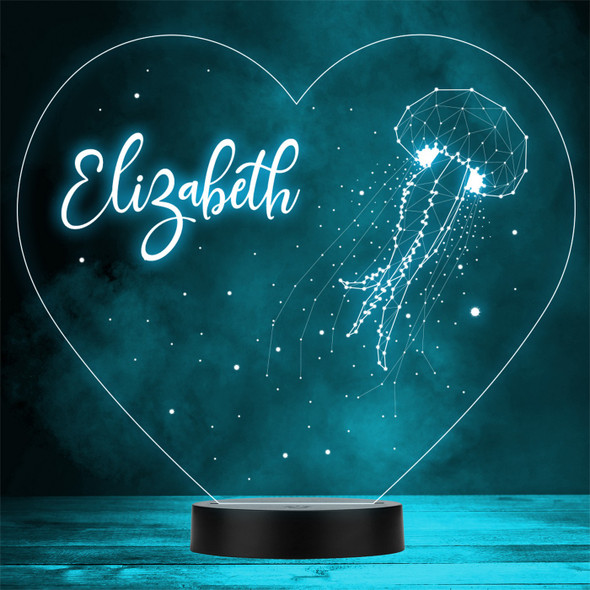 3D Style Jellyfish & Spots heart Personalized Gift Color Changing LED Lamp Night Light