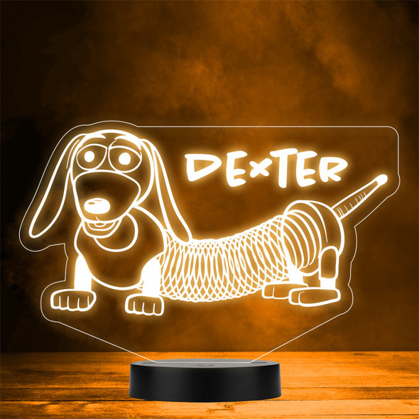 Toy Story Slinky Dog Personalized Gift Color Changing LED Lamp Night Light