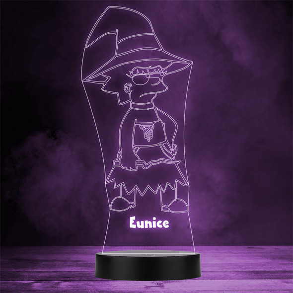 Witch Lisa Simpson Personalized Gift Color Changing LED Lamp Night Light