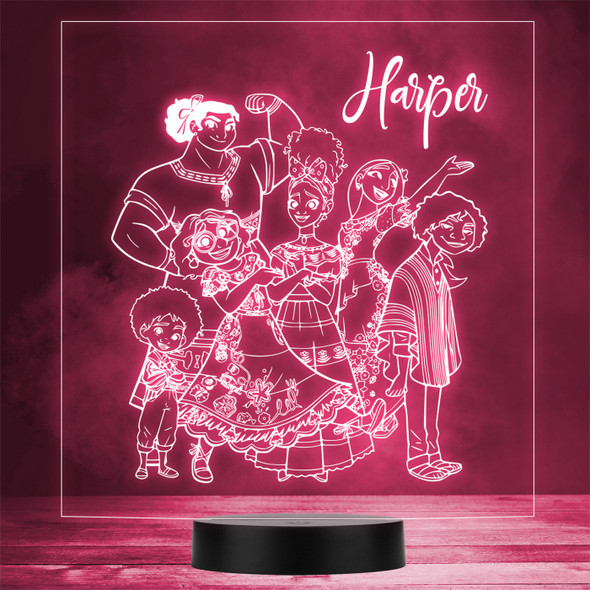 Encanto Madrigal-Family Personalized Gift Color Changing LED Lamp Night Light