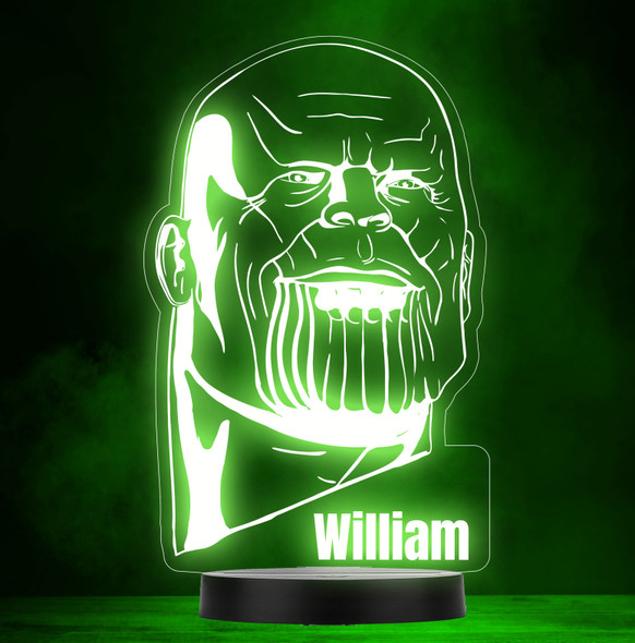 Kids Thanos Face Superhero Villain Personalized Color Changing Lamp Night Light