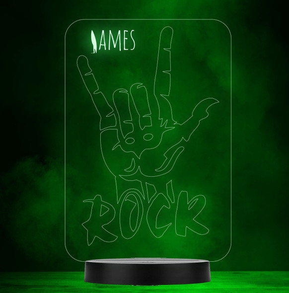 Rock Hand Personalized Gift Color Changing LED Lamp Night Light