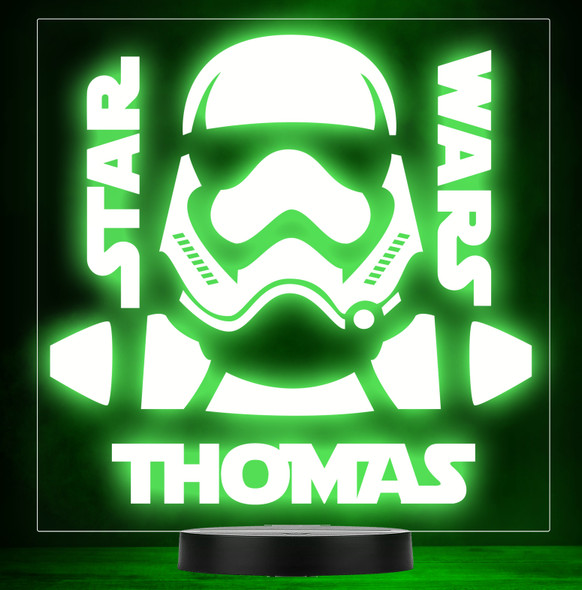 Star Wars Darth Vader Name Personalized Gift Color Changing LED Lamp Night Light