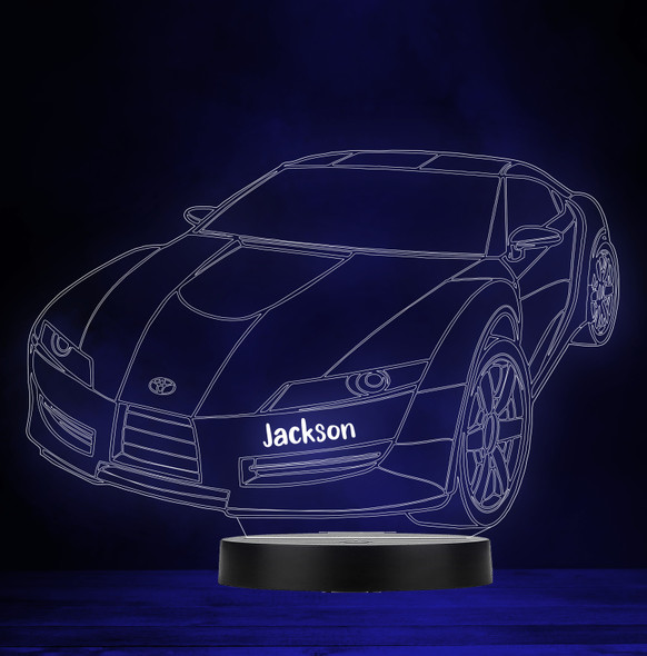 Toyota Car 3D Effect Personalized Gift Color Changing LED Lamp Night Light