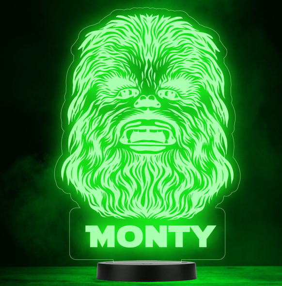 Chewbacca Star Wars Film Character Personalized Color Changing Lamp Night Light