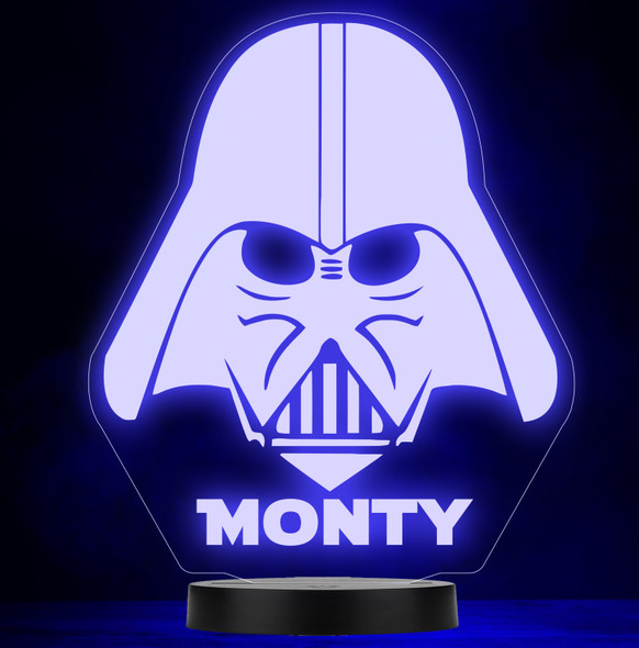 Darth Vader Mask Star Wars Film Personalized Gift Color Changing Lamp Night Light