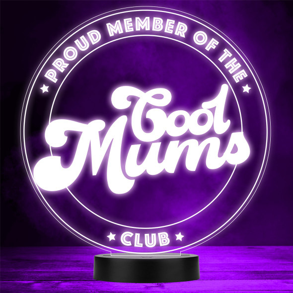 Cool Mum or Moms Club Neon Sign Mother's Day Personalized Gift Color Lamp Night Light