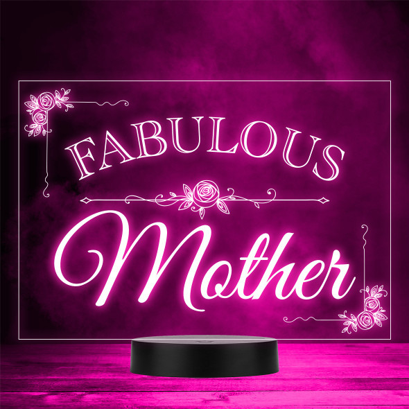 Vintage Roses Fabulous Mother Mother's Day Personalized Gift Color Lamp Night Light