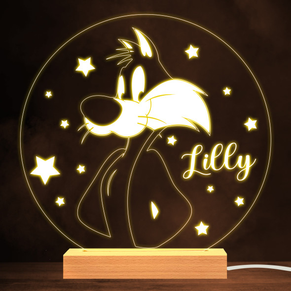Looney Tunes Sylvester Stars Kids Personalized Gift Warm White Lamp Night Light