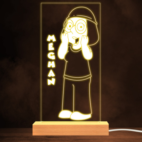 Meg Griffin Family Guy Tv Cartoon Show Personalized Gift Warm White Lamp Night Light