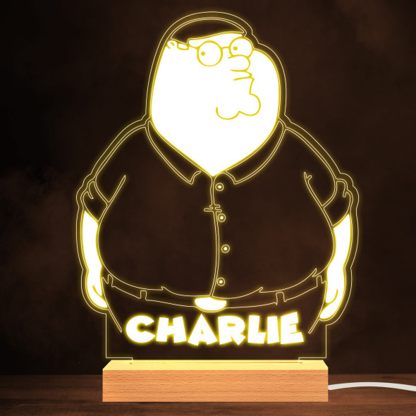 Peter Griffin Family Guy Tv Show Personalized Gift Warm White Lamp Night Light
