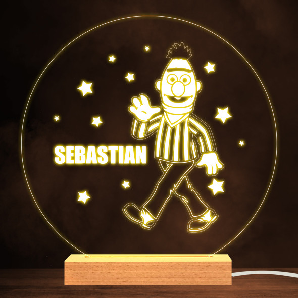 Bert Sesame Street Stars Kids Tv Show Personalized Gift Warm White Lamp Night Light