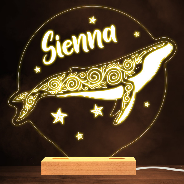 Ornaments Wild Whale Warm White Lamp Personalized Gift Night Light