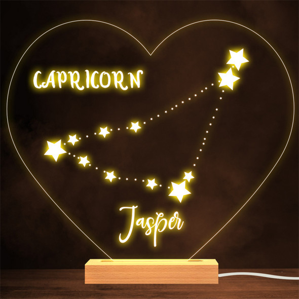 Constellations Zodiac Sign Capricorn Personalized Gift Lamp Night Light