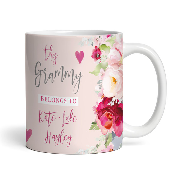 This Grammy Belongs To Photo Pink Birthday Mother's Day Gift Personalized Mug