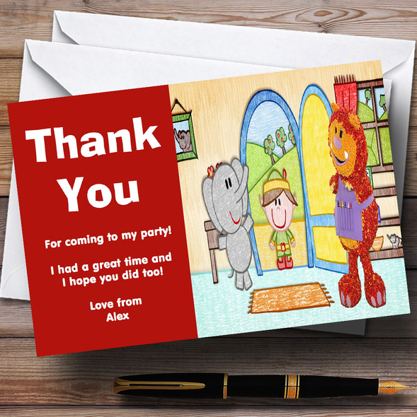 Get Squiggling Personalized Children's Birthday Party Thank You Cards