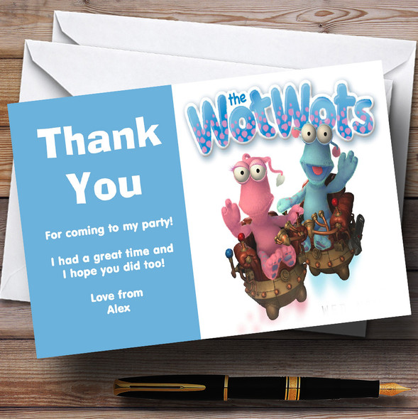 The Wot Wots Personalized Children's Birthday Party Thank You Cards