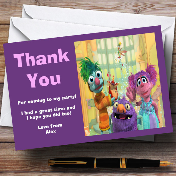 Abby's Flying School Personalized Children's Birthday Party Thank You Cards