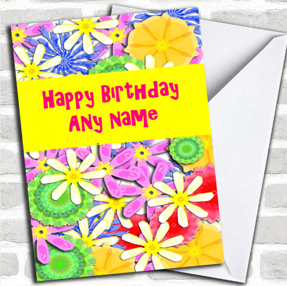 Bright And Cheerful Personalized Birthday Card
