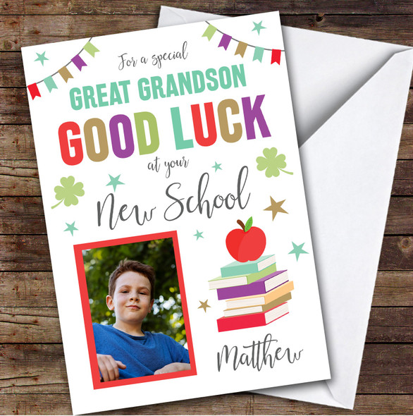 Personalized Going To New School Card For Great Grandson Photo Books Apple