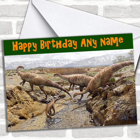 Dinosaur Personalized Birthday Card