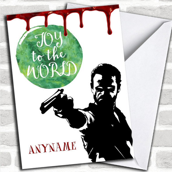 The Walking Dead Rick Grimes Personalized Christmas Card