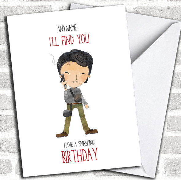 The Walking Dead Glen Birthday Personalized Card