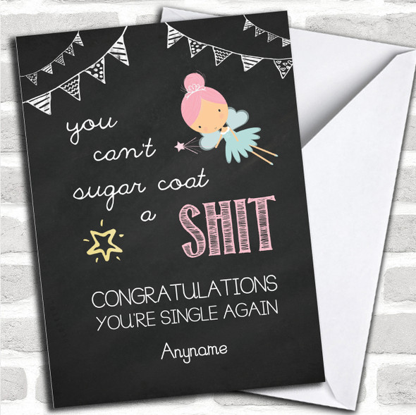Funny Fairy Divorce / Break Up Personalized Card