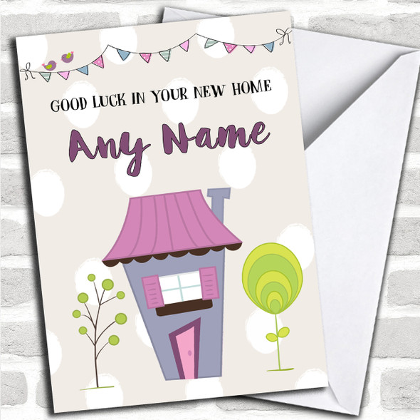 House & Bunting New Home Personalized Card