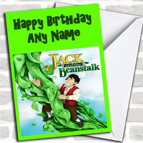 Jack & The Beanstalk Personalized Birthday Card