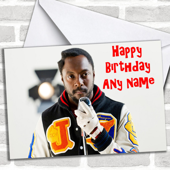 Will I Am Personalized Birthday Card