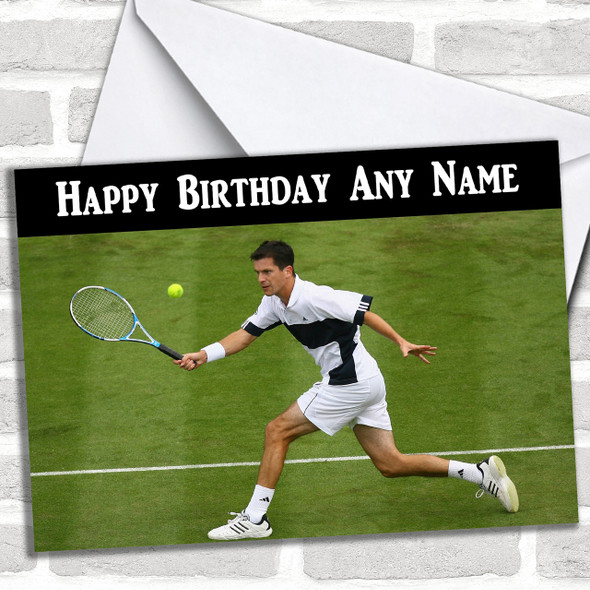 Tim Henman Personalized Birthday Card