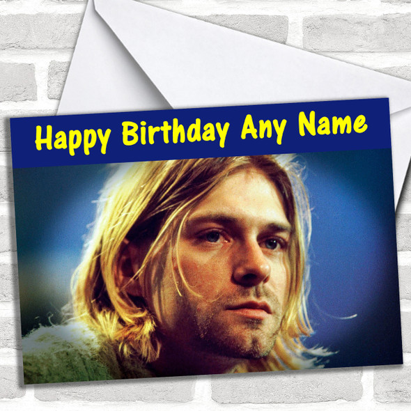Kurt Cobain Personalized Birthday Card