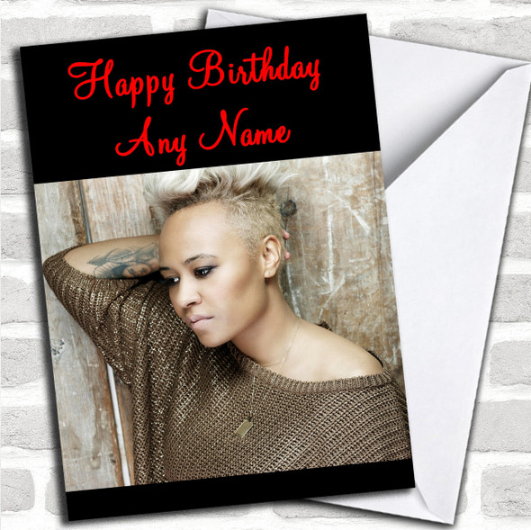 Emeli Sande Personalized Birthday Card