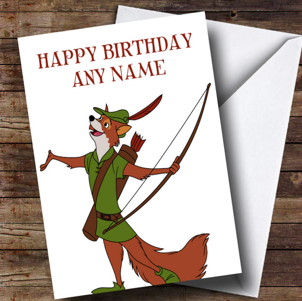 Personalized Robin Hood Children's Birthday Card