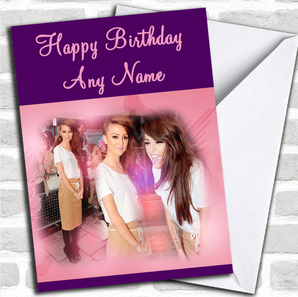 Cher Lloyd Pink Personalized Birthday Card