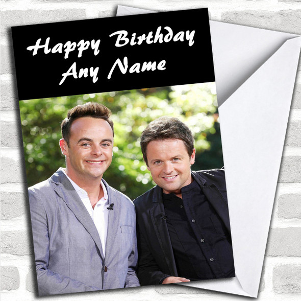 Ant & Dec Personalized Birthday Card