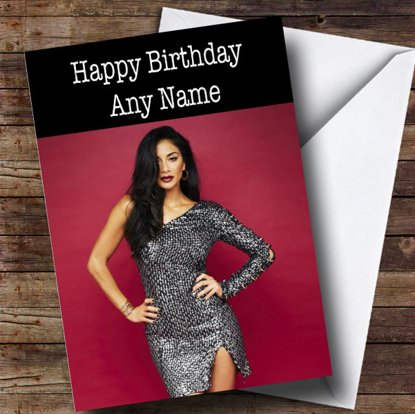 Personalized Nicole Scherzinger Celebrity Birthday Card