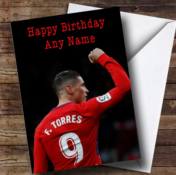 Personalized Fernando Torres Celebrity Birthday Card