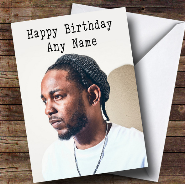 Personalized Kendrick Lamar Celebrity Birthday Card