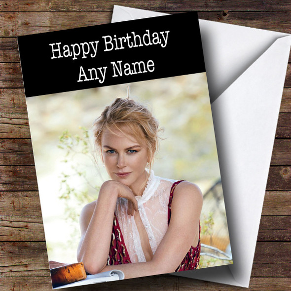 Personalized Nicole Kidman Celebrity Birthday Card