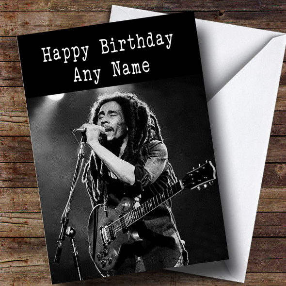 Personalized Bob Marley Celebrity Birthday Card