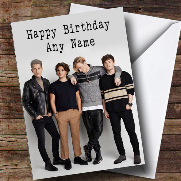 Personalized The Vamps Celebrity Birthday Card